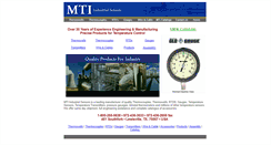 Desktop Screenshot of mtisensors.com